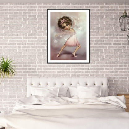 Cartoon Girl - Full Round Drill Diamond Painting 30*40CM