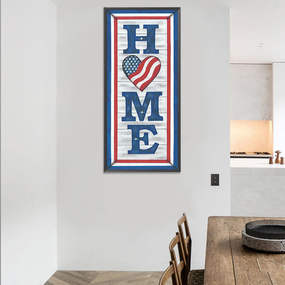 American Home - Full Round Drill Diamond Painting 25*60CM