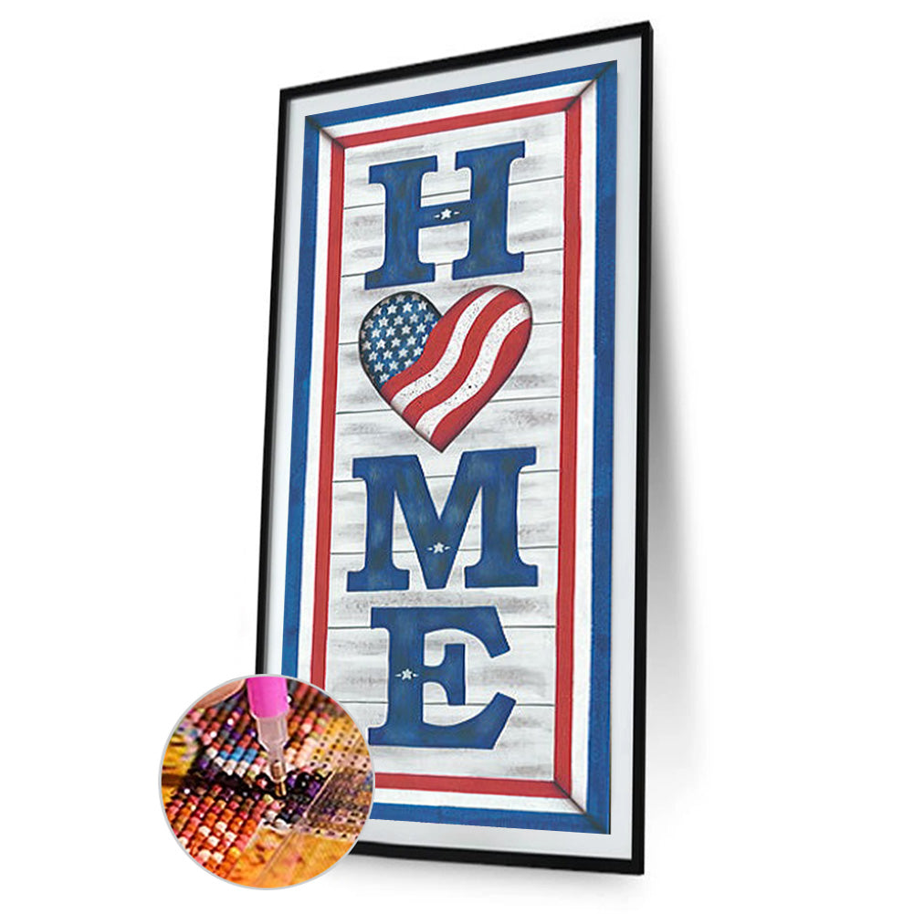 American Home - Full Round Drill Diamond Painting 25*60CM