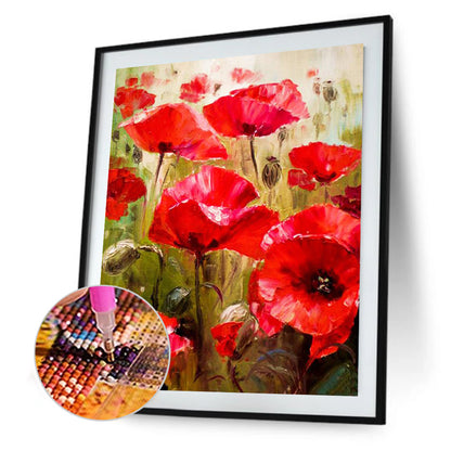 Flower - Full Square Drill Diamond Painting 30*40CM