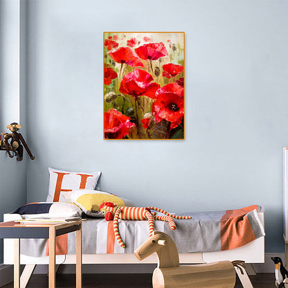 Flower - Full Square Drill Diamond Painting 30*40CM