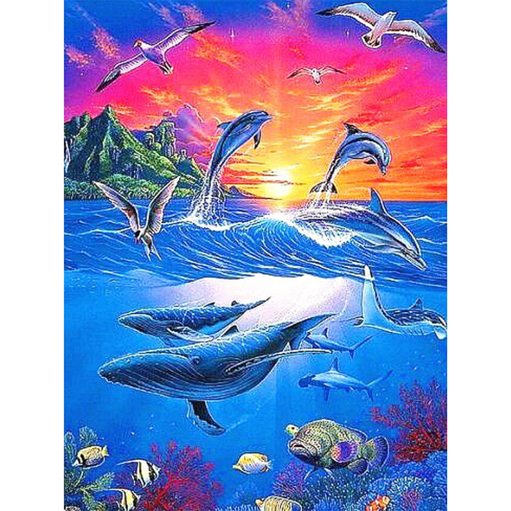 Underwater World - Full Square Drill Diamond Painting 30*40CM