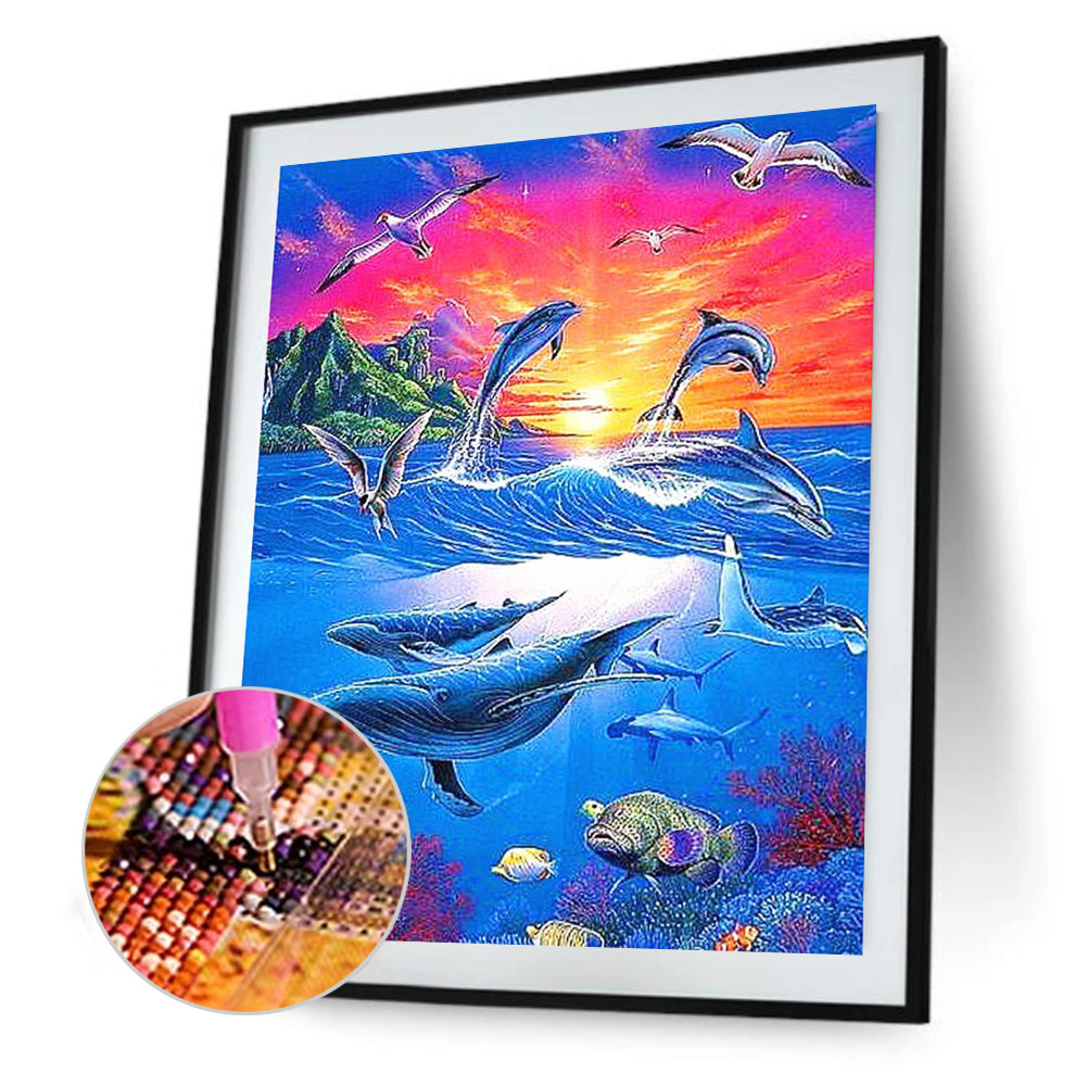 Underwater World - Full Square Drill Diamond Painting 30*40CM