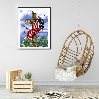 Cross - Full Round Drill Diamond Painting 40*50CM