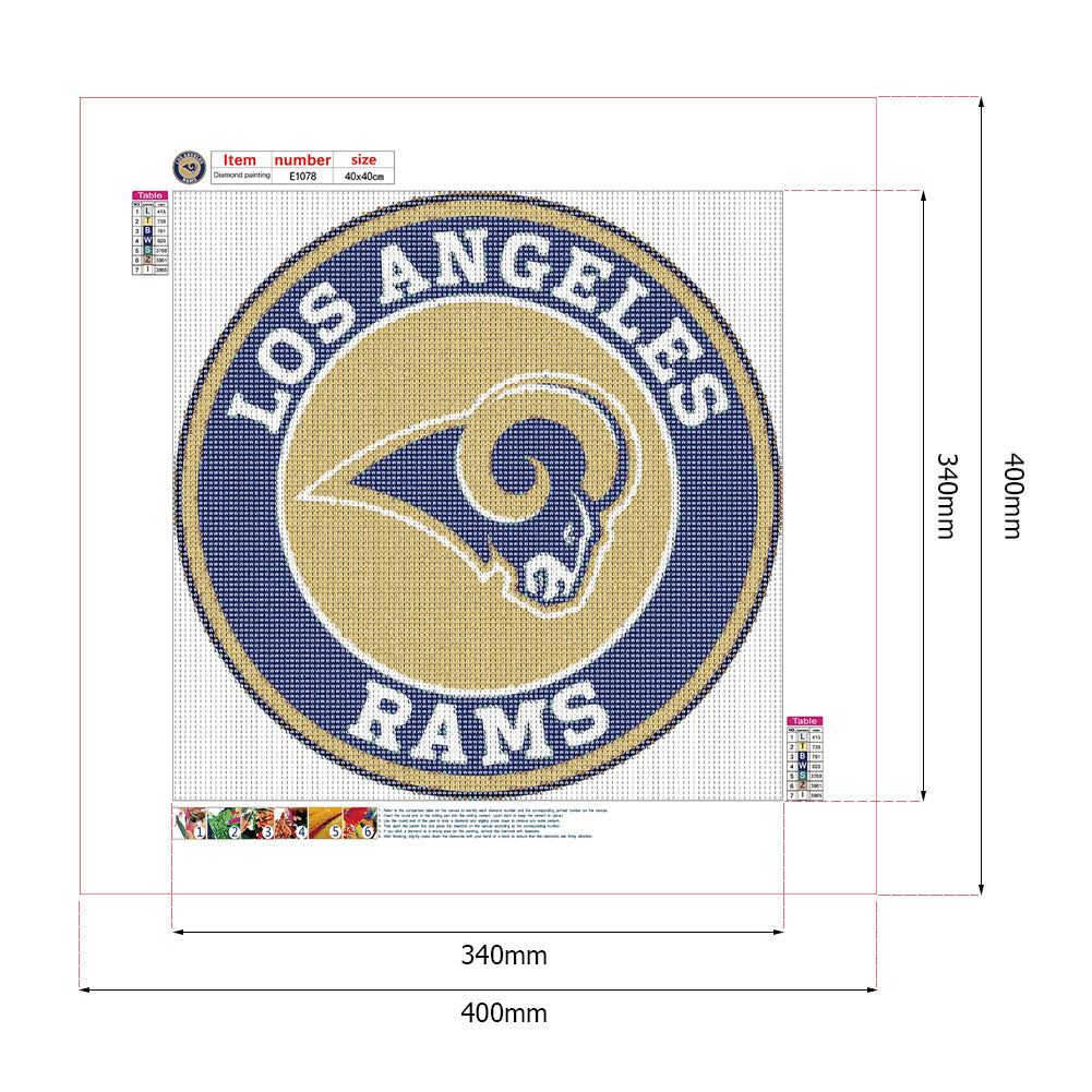 Badge - Full Round Drill Diamond Painting 40*40CM