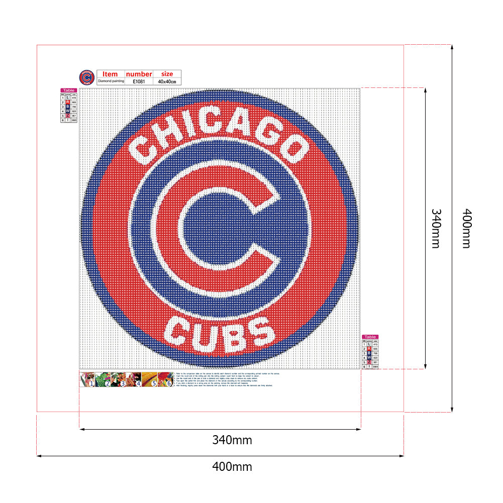 Badge - Full Round Drill Diamond Painting 40*40CM