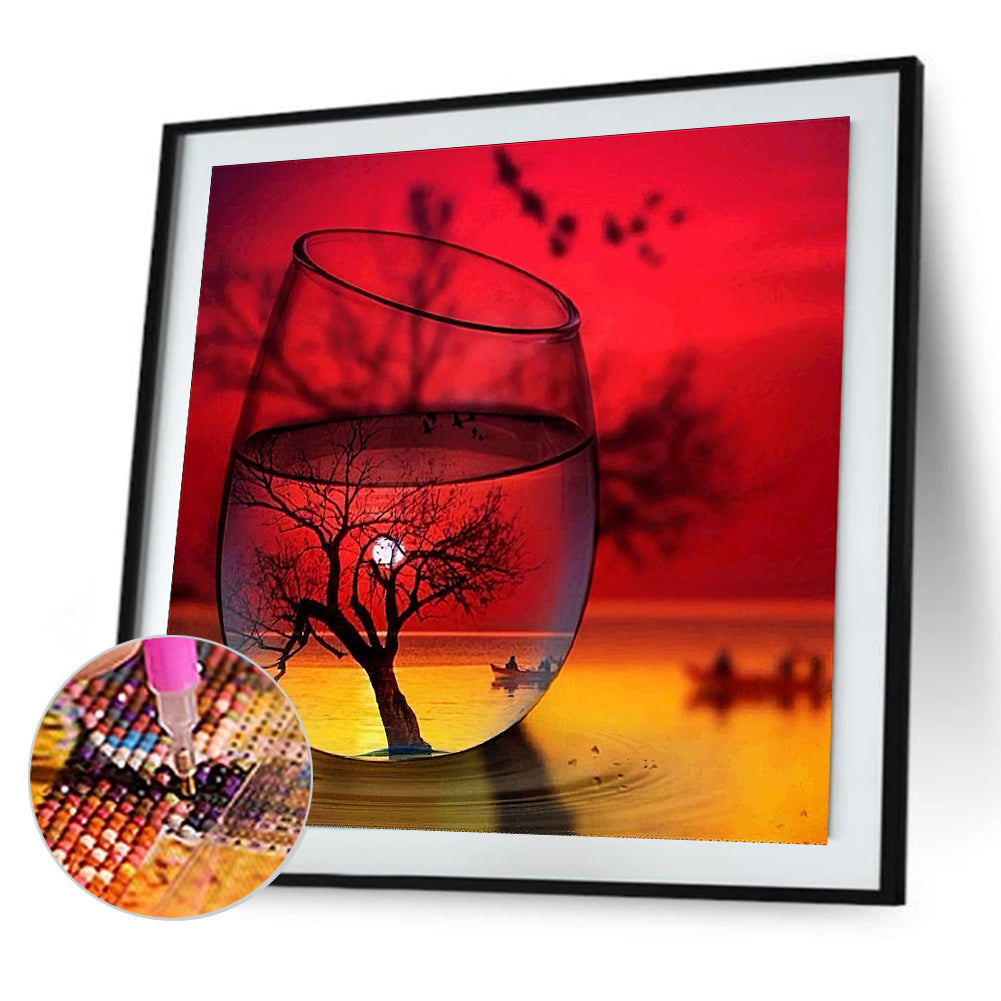 Cup Scenery - Full Round Drill Diamond Painting 30*30CM