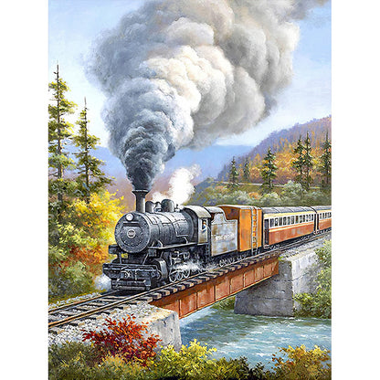 Train - Full Round Drill Diamond Painting 50*60CM