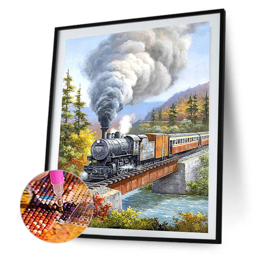 Train - Full Round Drill Diamond Painting 50*60CM