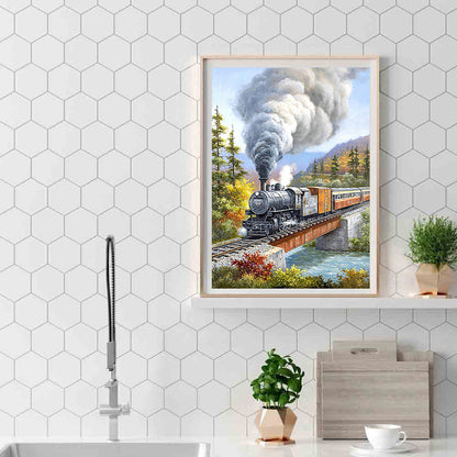 Train - Full Round Drill Diamond Painting 50*60CM