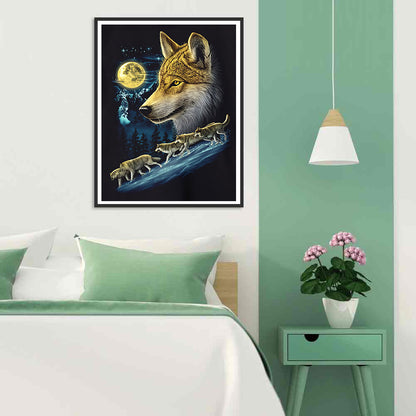 Wolf - Full Round Drill Diamond Painting 30*40CM