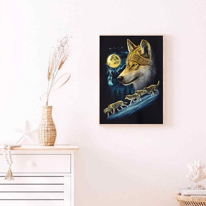 Wolf - Full Round Drill Diamond Painting 30*40CM
