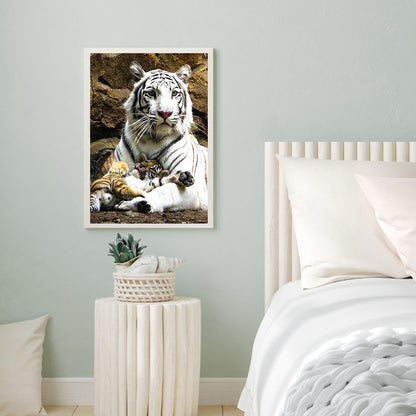 Tiger - Full Round Drill Diamond Painting 50*60CM