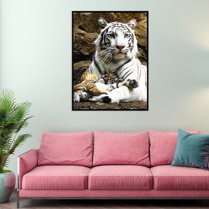 Tiger - Full Round Drill Diamond Painting 50*60CM