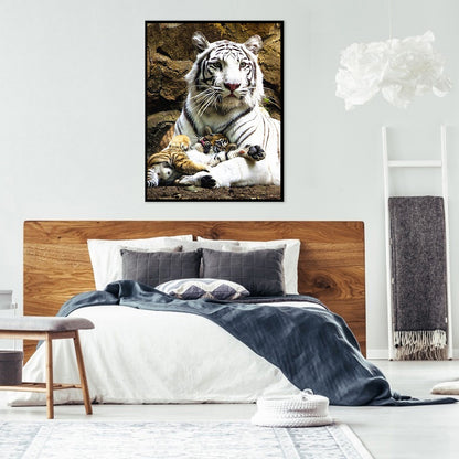 Tiger - Full Round Drill Diamond Painting 50*60CM