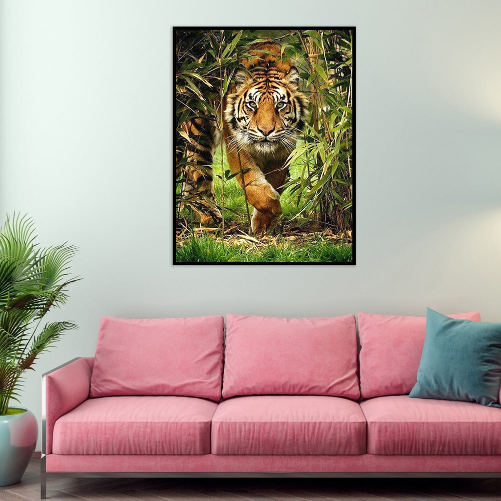 Tiger - Full Round Drill Diamond Painting 50*60CM