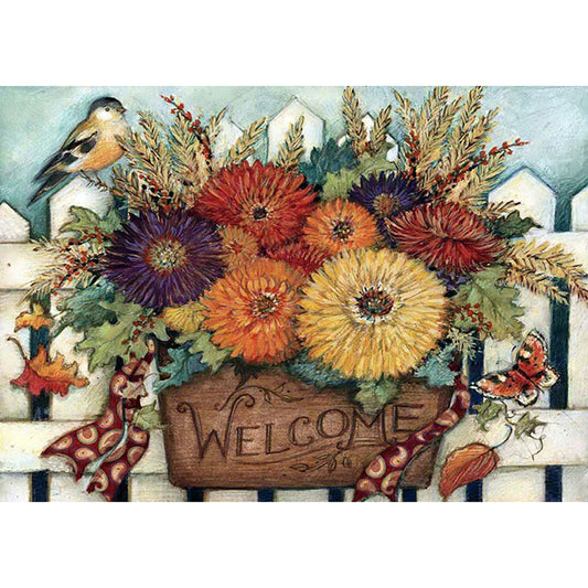 Flowers Bird - Full Square Drill Diamond Painting 40*30CM