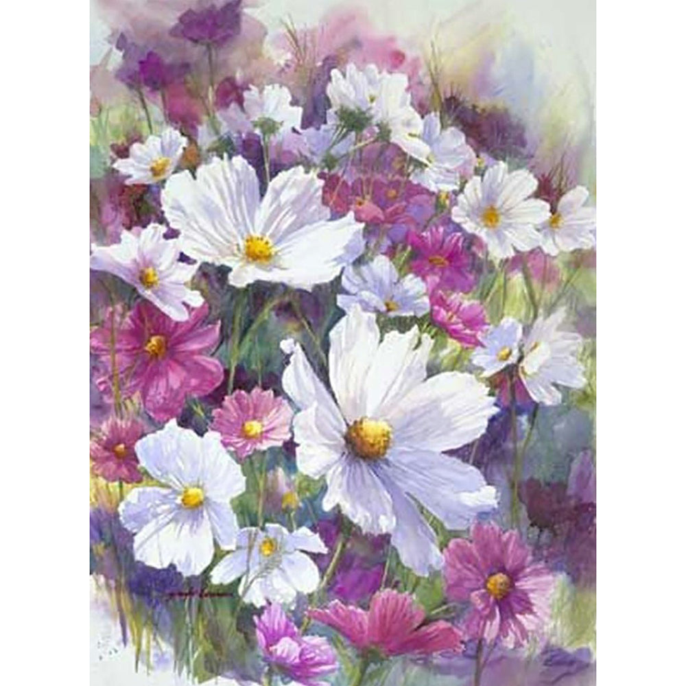 Flowers - Full Square Drill Diamond Painting 30*40CM