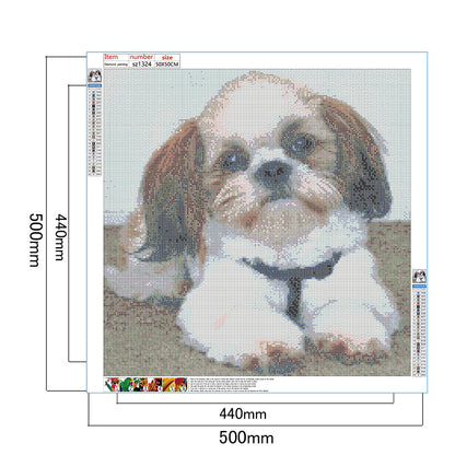 Puppy - Full Square Drill Diamond Painting 50*50CM