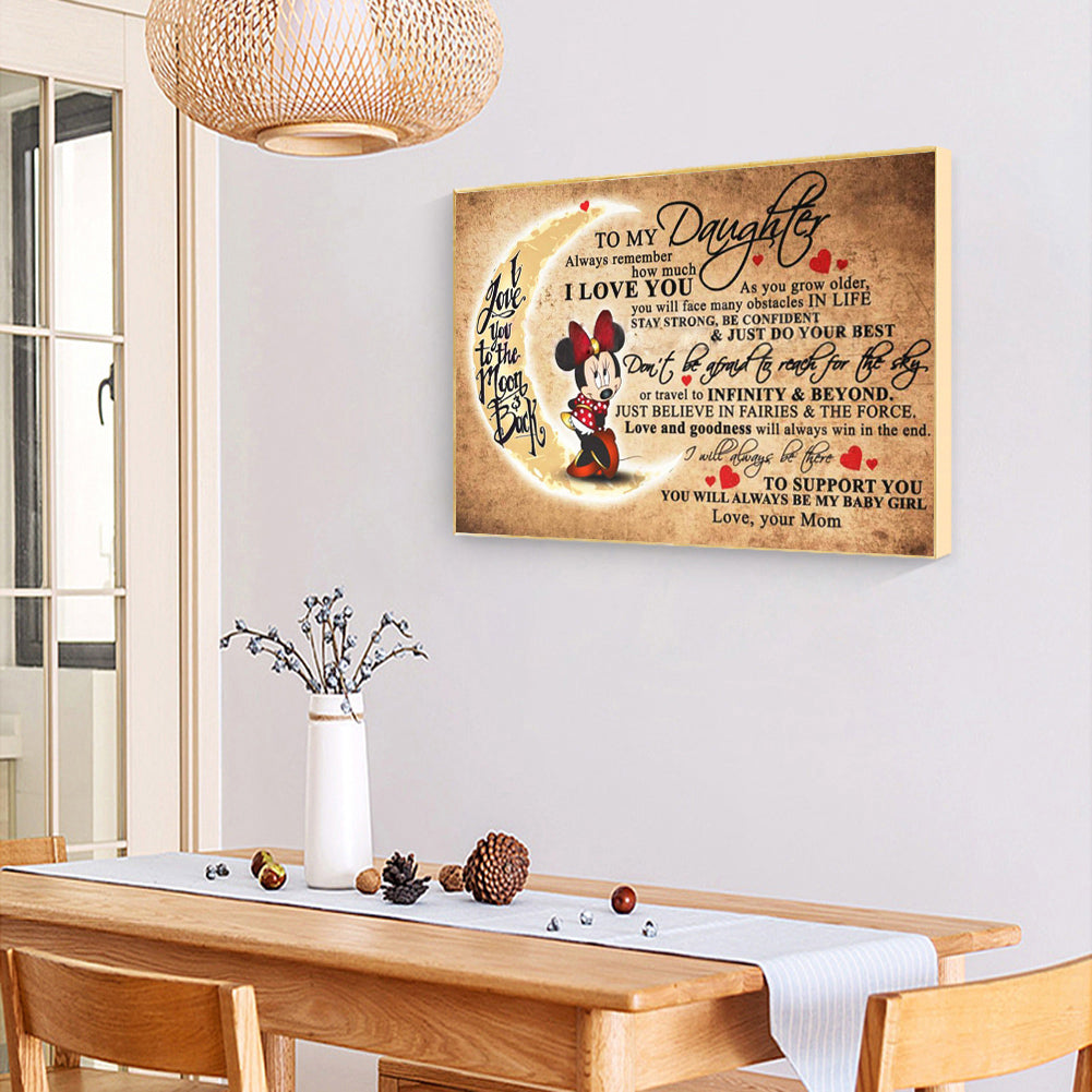 Letter Mouse - Full Square Drill Diamond Painting 50*40CM