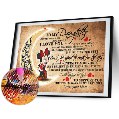 Letter Mouse - Full Square Drill Diamond Painting 50*40CM