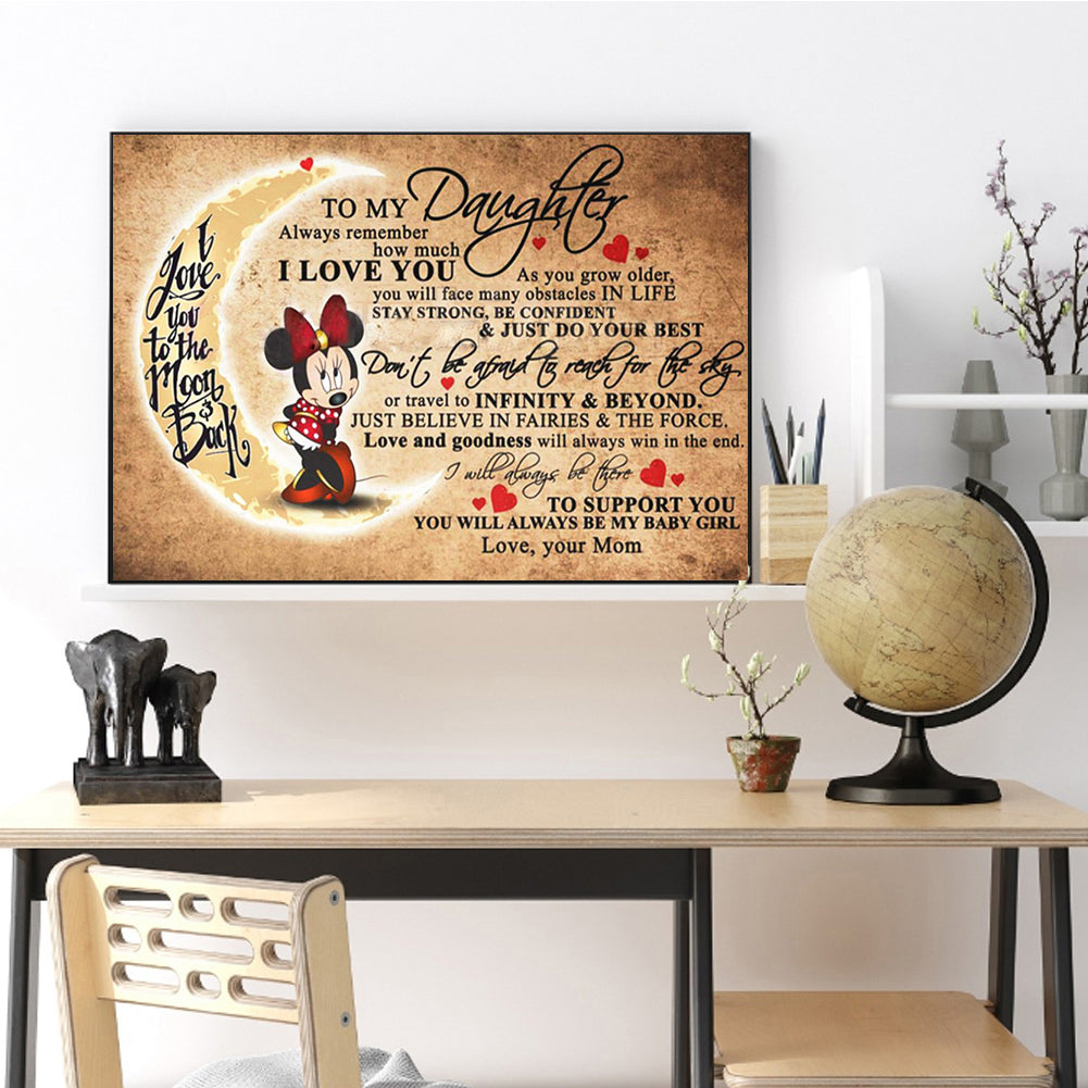 Letter Mouse - Full Square Drill Diamond Painting 50*40CM