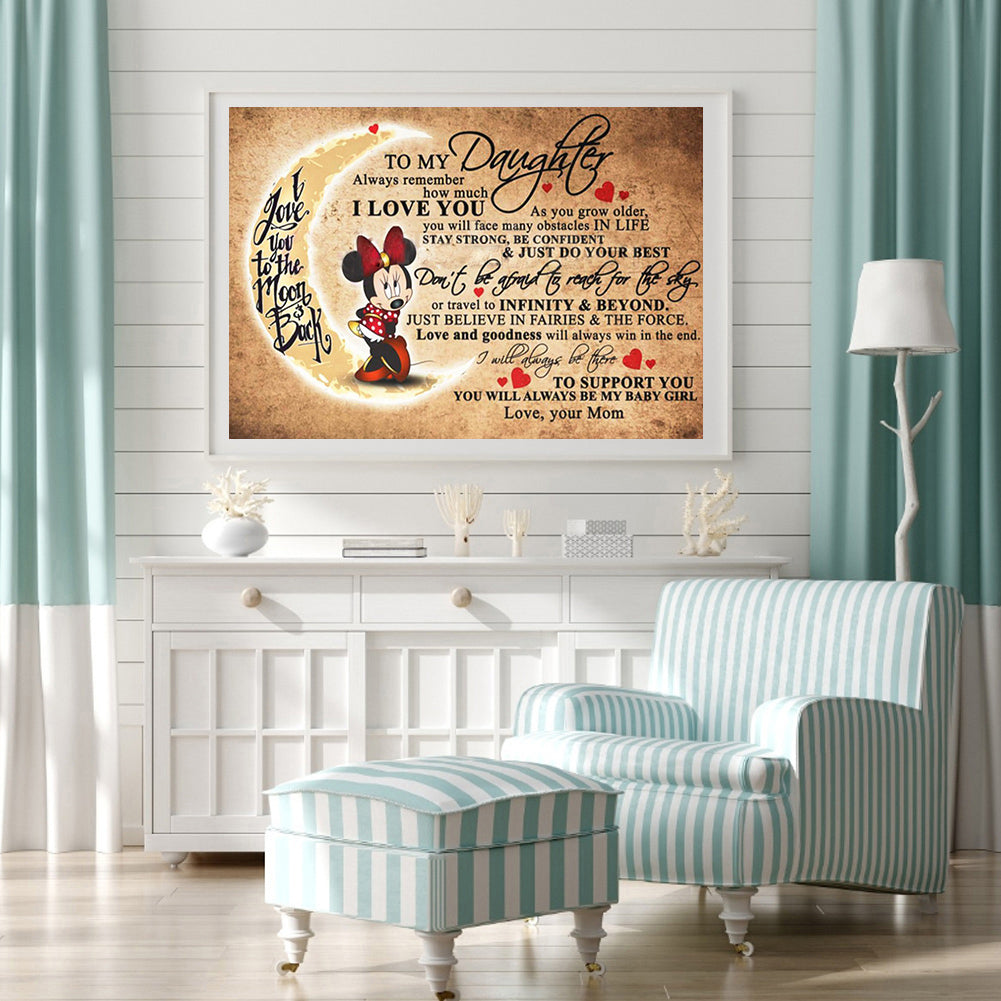 Letter Mouse - Full Square Drill Diamond Painting 50*40CM