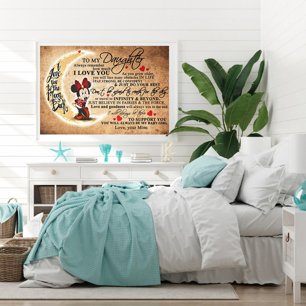 Letter Mouse - Full Square Drill Diamond Painting 50*40CM