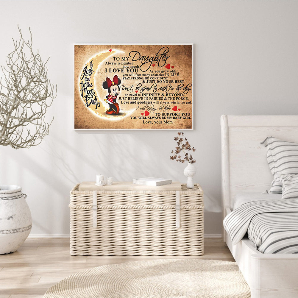 Letter Mouse - Full Square Drill Diamond Painting 50*40CM