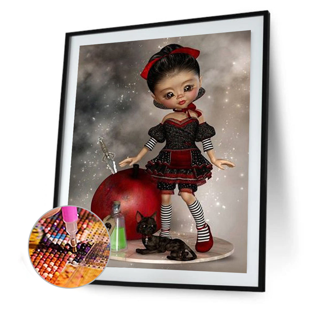 Cartoon Girls - Full Round Drill Diamond Painting 40*50CM