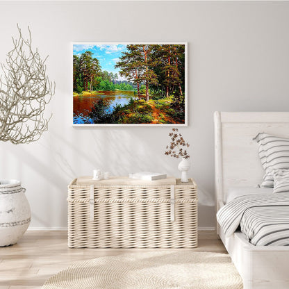 Mountain Water - Full Round Drill Diamond Painting 40*30CM