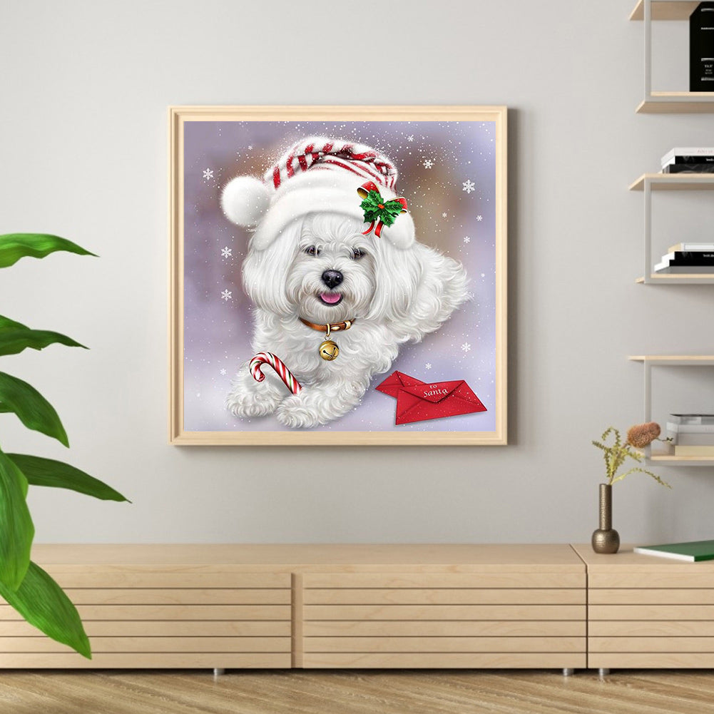 Dog - Full Round Drill Diamond Painting 30*30CM