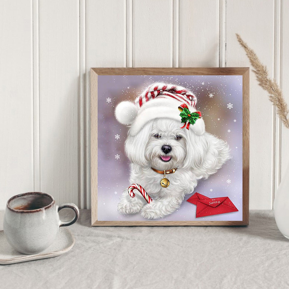 Dog - Full Round Drill Diamond Painting 30*30CM