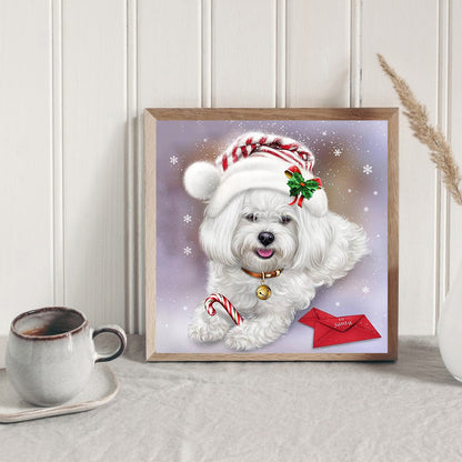 Dog - Full Round Drill Diamond Painting 30*30CM