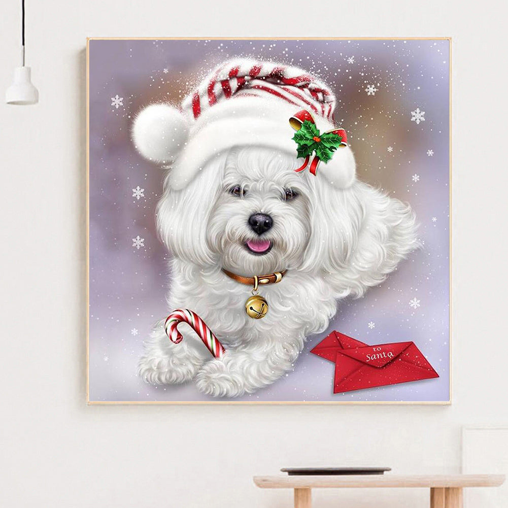 Dog - Full Round Drill Diamond Painting 30*30CM