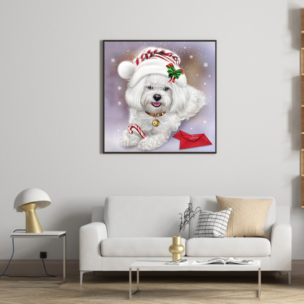 Dog - Full Round Drill Diamond Painting 30*30CM