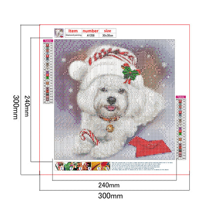 Dog - Full Round Drill Diamond Painting 30*30CM