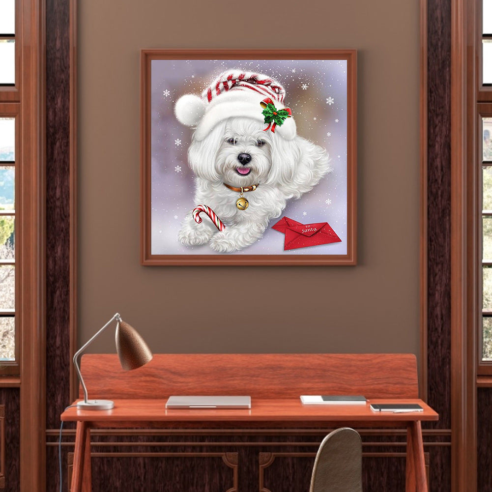 Dog - Full Round Drill Diamond Painting 30*30CM