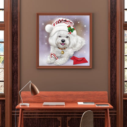 Dog - Full Round Drill Diamond Painting 30*30CM