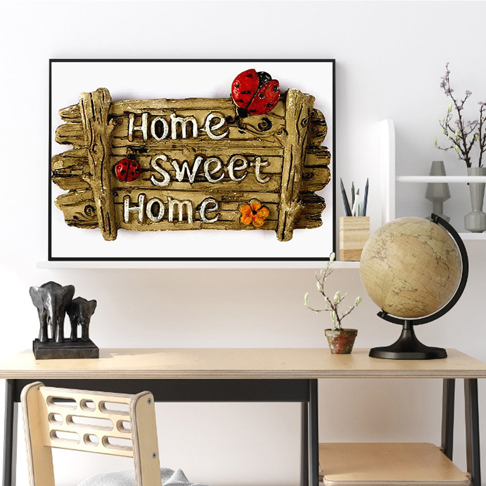 Wooden Picture - Full Round Drill Diamond Painting 40*30CM