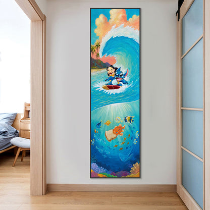 Wave Anime - Full Round Drill Diamond Painting 30*90CM