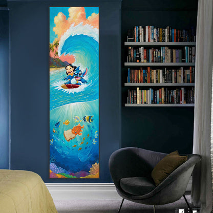 Wave Anime - Full Round Drill Diamond Painting 30*90CM