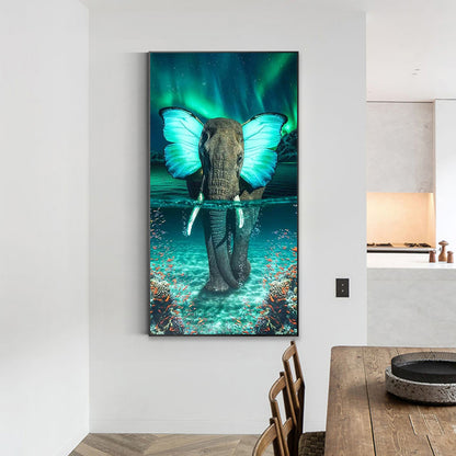 Butterfly Elephant - Full Round/Square Drill Diamond Painting 40*70CM