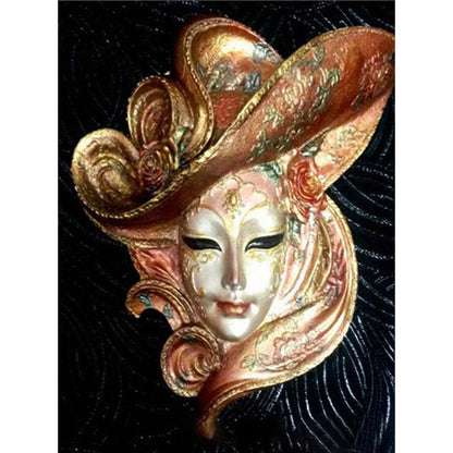 Mask Women - Full Round Drill Diamond Painting 30*40CM