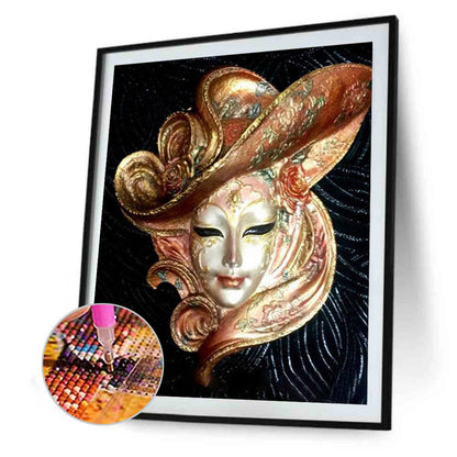 Mask Women - Full Round Drill Diamond Painting 30*40CM