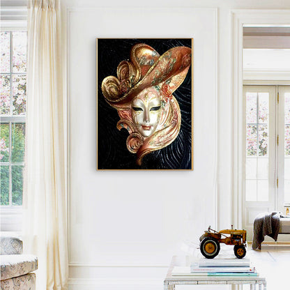 Mask Women - Full Round Drill Diamond Painting 30*40CM