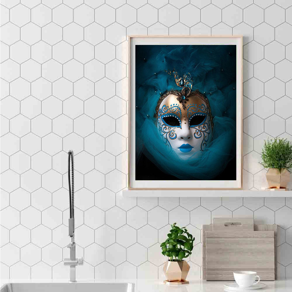 Mask Women - Full Round Drill Diamond Painting 30*40CM