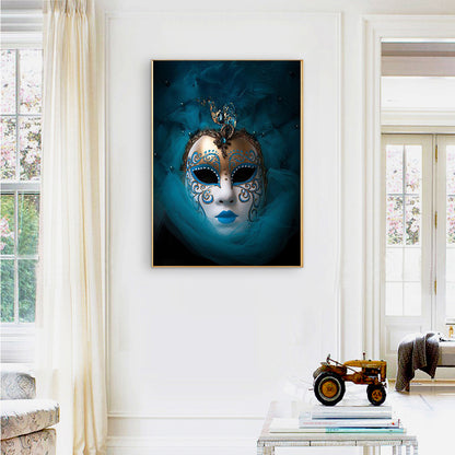 Mask Women - Full Round Drill Diamond Painting 30*40CM