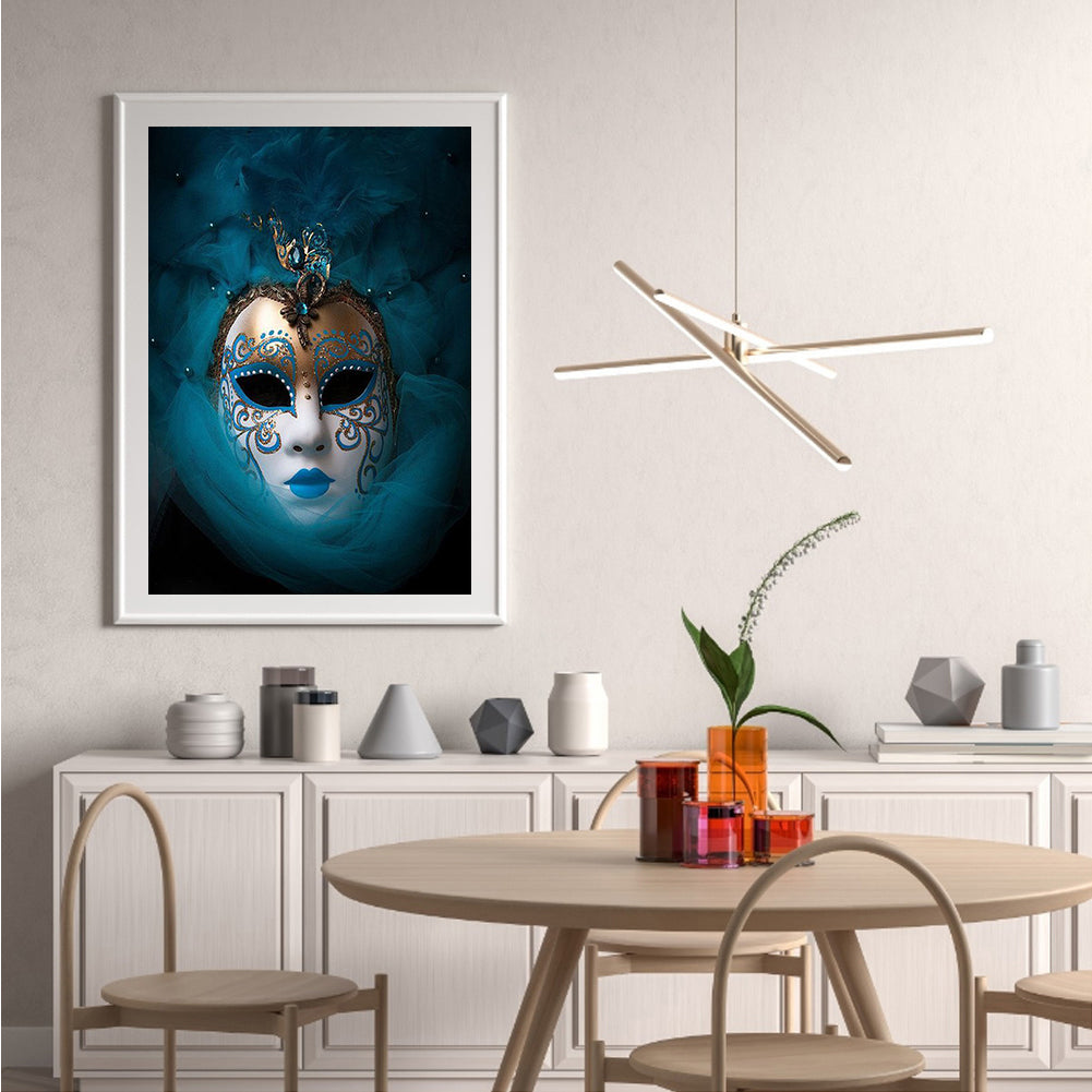 Mask Women - Full Round Drill Diamond Painting 30*40CM