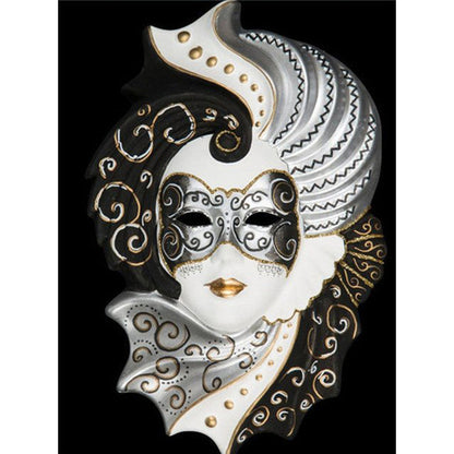 Mask Women - Full Round Drill Diamond Painting 30*40CM